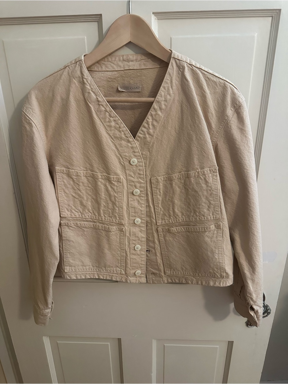 Jesse Kamm Studio Jacket in Buff - Size Medium